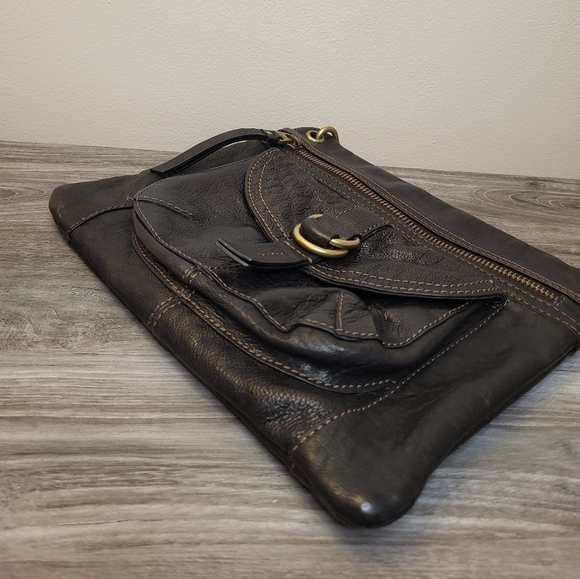 Fossil Sasha Black Leather Crossbody Bag - Picture 7 of 10